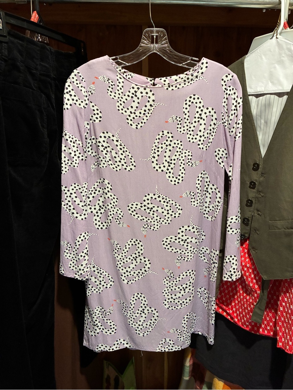 Nooworks Mini Shift Dress in Micotti Snakes
